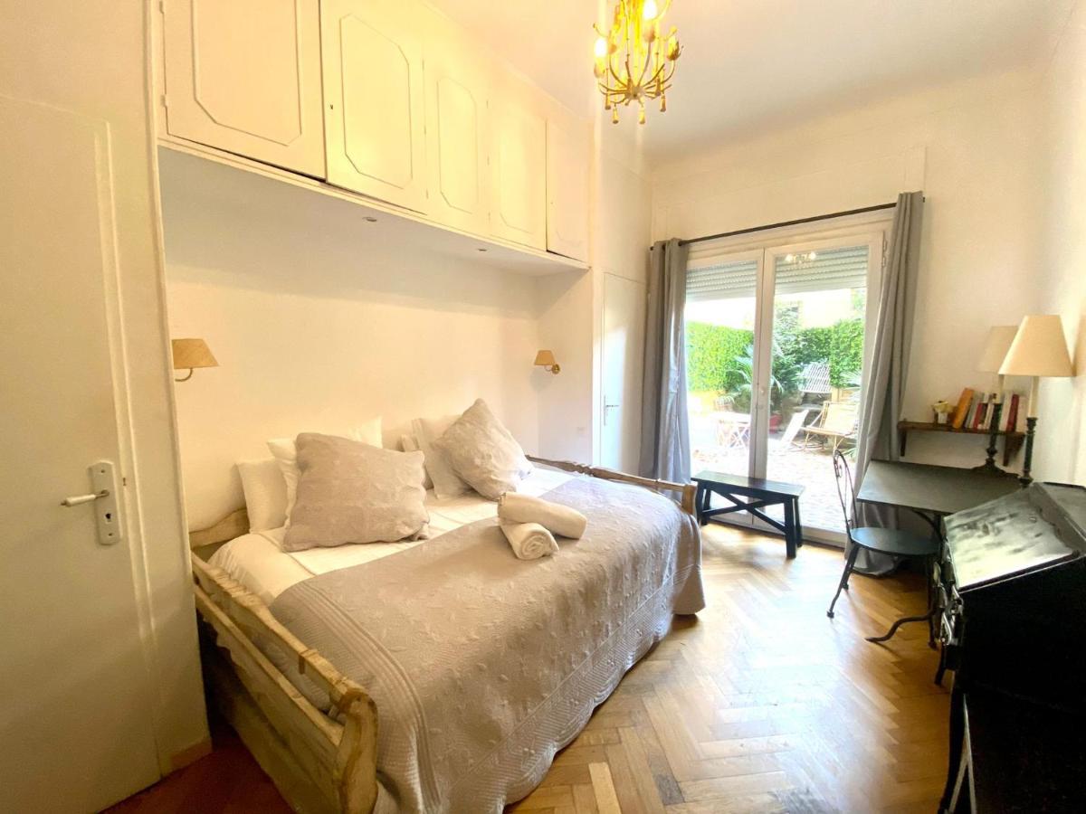 Sea Front Flat Promenade Des Anglais With Garden Niza Exterior foto